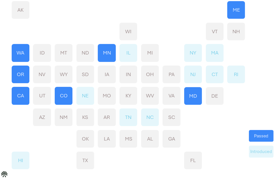 EPR map of United States